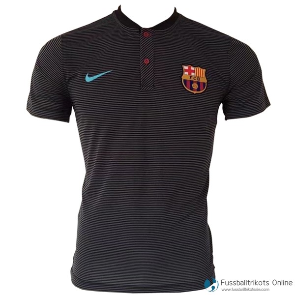 Barcelona Polo 2017-18 Grau Fussballtrikots Günstig